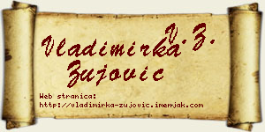 Vladimirka Žujović vizit kartica